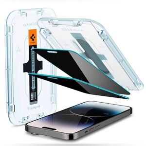 SPIGEN TEMPERED GLASS PRIVACY SCREEN PROTECTORS - FOR iPHONE 14 PRO - 2 PACK